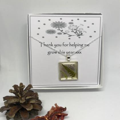 Teacher Thank You Gift - A Real Forest Fern Memory..