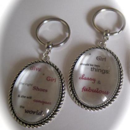 Quotation Keyring - Choose Your Own Personalised..