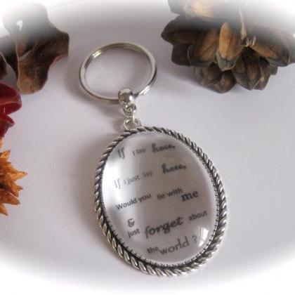 Quotation Keyring - Add Your Own Quotation ...