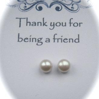 Sterling Silver Freshwater Pearl Earrings For A..