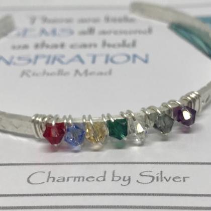 Sterling Silver Bohemian Swarovski Rainbow Crystal..