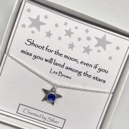 Sterling Silver Swarovski Crystal Star Necklace