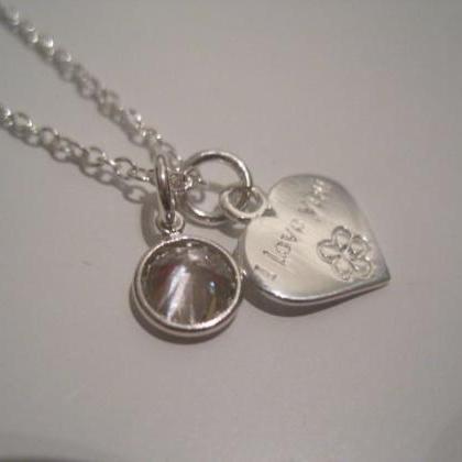 Sterling Silver I Love You Heart &..
