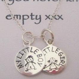 Sterling Silver Mother Mum Charm Necklace - Add..