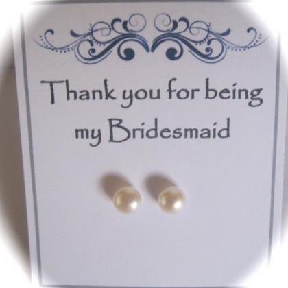 Bridesmaid Sterling Silver Freshwater Pearl..