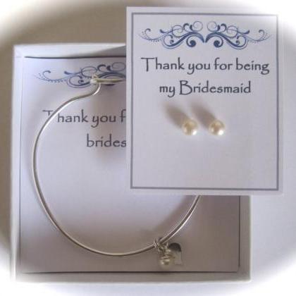 Bridesmaid Sterling Silver Freshwater Pearl..