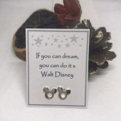 Sterling Silver Disney Mickey Mouse Theme Stud..