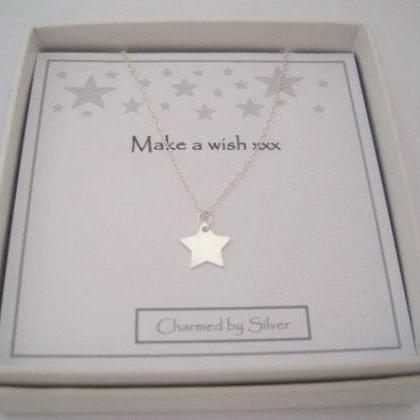 Sterling Silver Wishing Star Necklace
