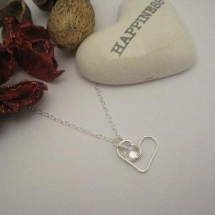 Sterling Silver Heart & Coloured..