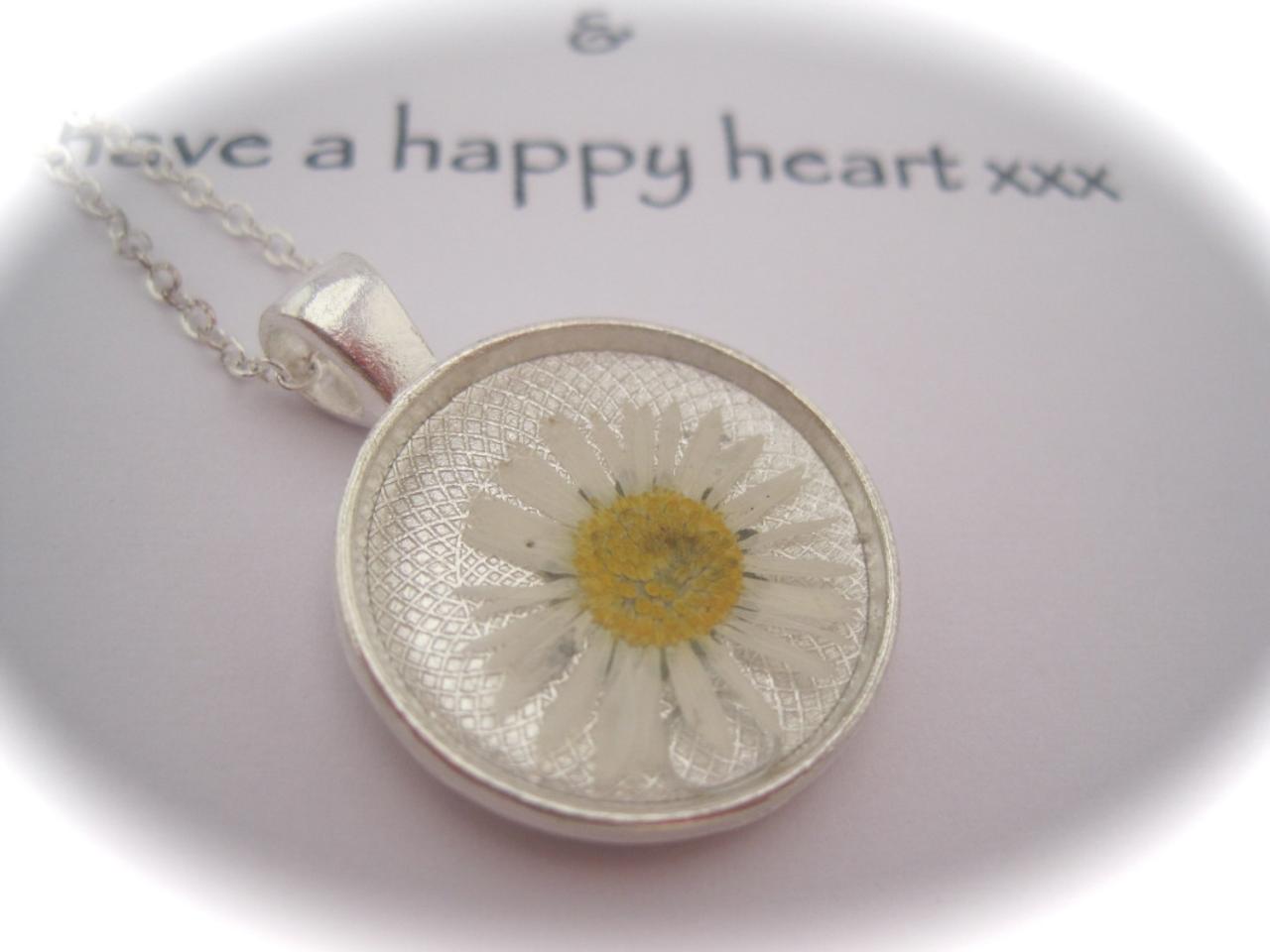 Memories Of Daisies In The Garden - A Real Dainty Daisy Memory Necklace