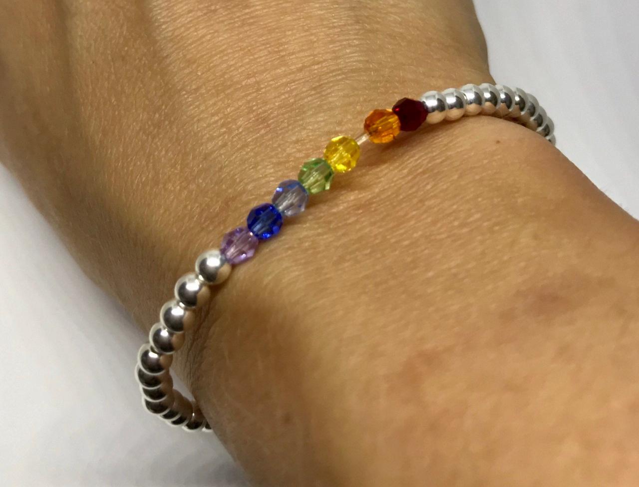 Rainbow Swarovki Crystal Bracelet