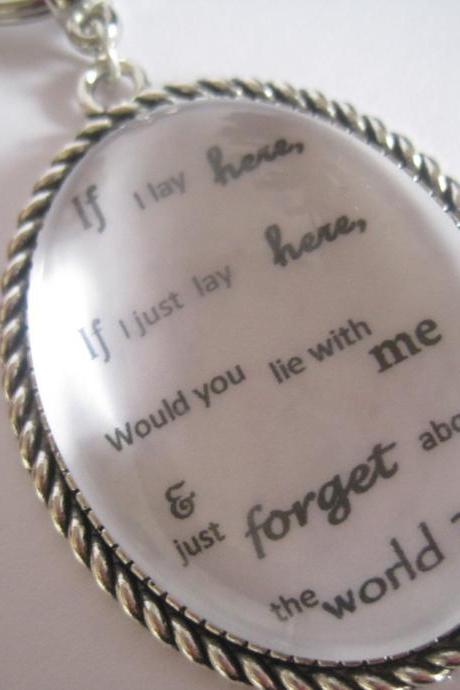 Quotation Keyring - choose your own personalised quote
